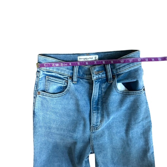 Abercrombie & Fitch The Flare Ultra High Rise Jeans Light Wash 25/0 L - Picture 6 of 13